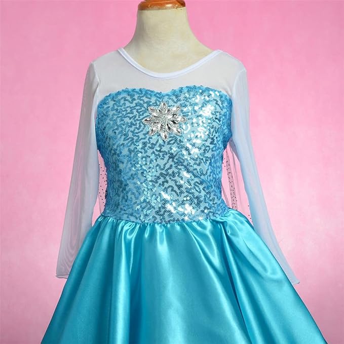 Dressy Daisy Toddler Little Girls' Ice Princess Dress Costume Birthday Halloween Christmas Fancy Party Dresses