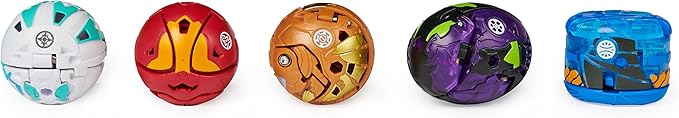 Bakugan Geogan Brawler 5-Pack, Exclusive Mutasect and Viperagon Geogan and 3 Collectible Action Figures, Kids Toys for Boys