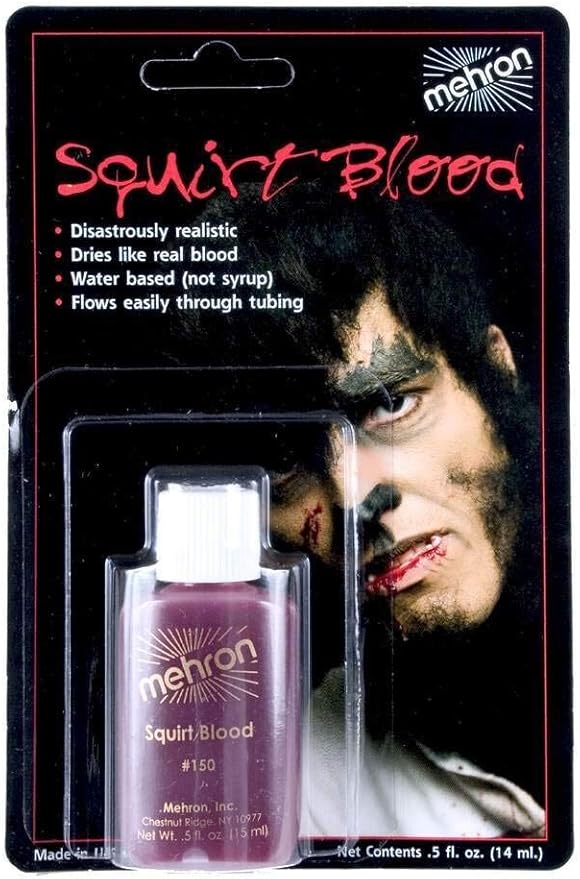 Mehron Squirt Blood, 0.5 oz, Dark