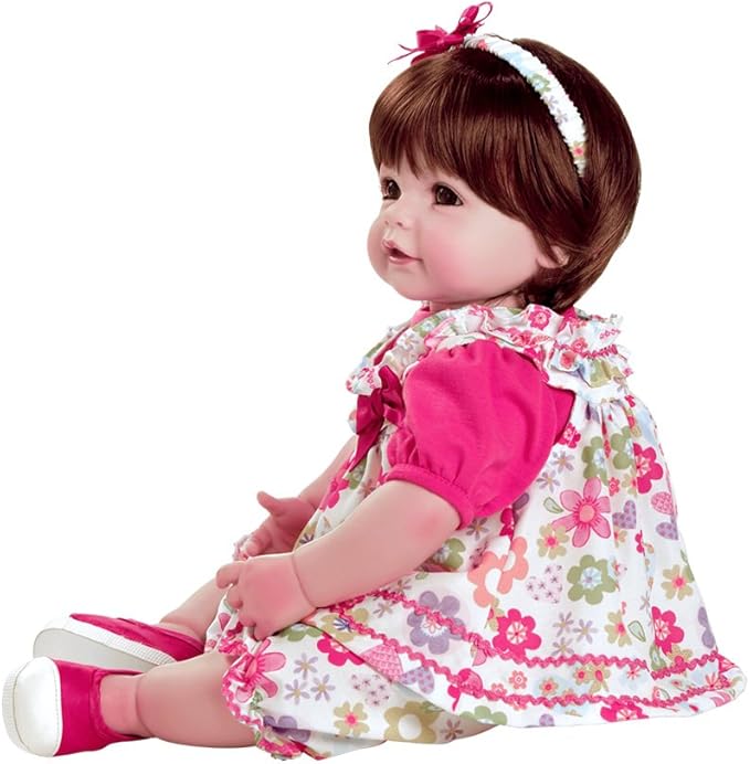 ADORA Toddler Time Babies, 20" Premium Doll with Hand Painted Eyelashes and Face, Fresh Baby Powder Scent and Removable Clothing, Birthday Gift for Ages 6+ - Love & Joy
