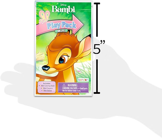 Disney Bambi Mini Party Favors Set for Kids - Bundle with 24 Bambi Play Packs with Coloring Pages, Stickers, More (Bambi Birthday Party Supplies)