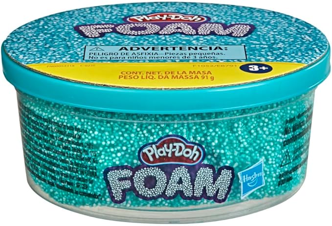 Play-Doh Foam Teal Single Can of Modeling Foam for Kids 3 Years and Up, 3.2 Ounces
