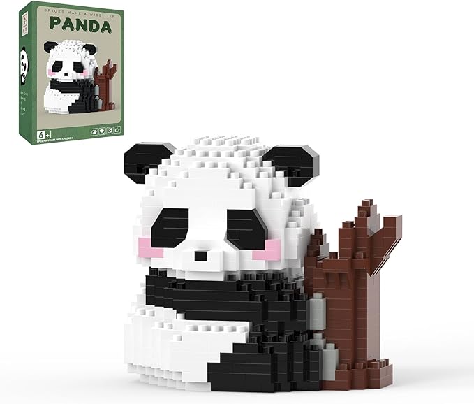 Mini Building Blocks- Hug Tree Panda, Party Favors- Micro Blocks Panda Toy for Kids 6 7 8 9 10+, Mini Blocks Building Sets for Adults, Easter/Birthday for Boys and Girls(536PCS)