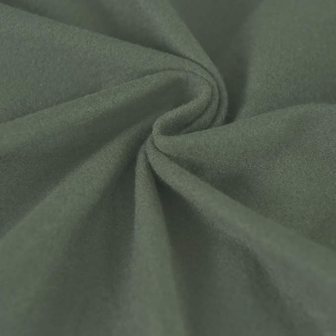Easy-Going 4 Pieces Microfiber Stretch Recliner Slipcover – Spandex Soft Fitted Sofa Couch Cover, Washable Furniture Protector with Elastic Bottom for Kids,Pet (Greyish Green)