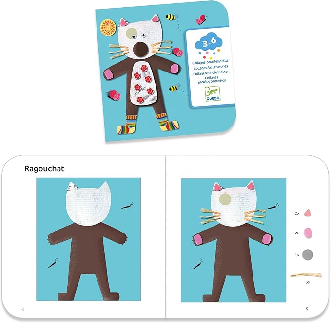 DJECO Le Petit Artist Collages for Little Ones Activity Set