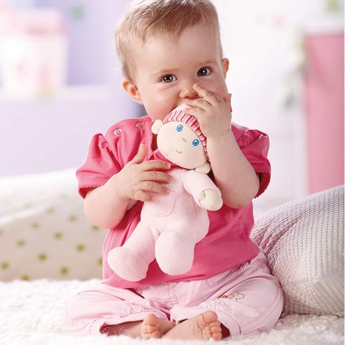 HABA Doll Snug Up Luisa My First Baby Doll, Machine Washable & Safe for Birth & Up, Baby Dolls, Newborn Toys, Baby Girl Gifts