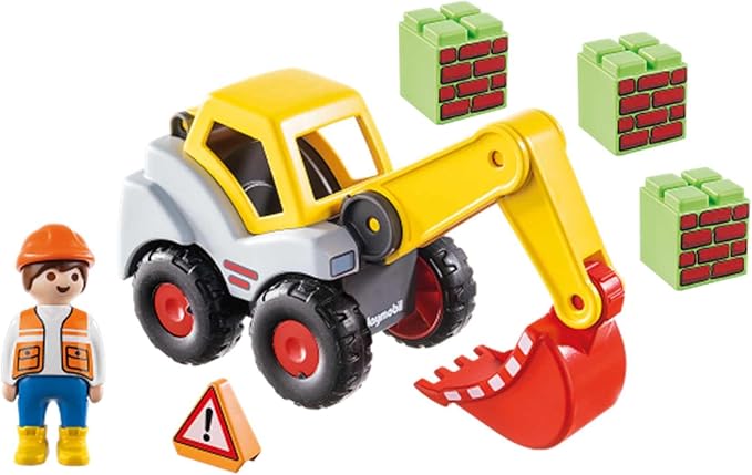 Playmobil 1.2.3 Shovel Excavator