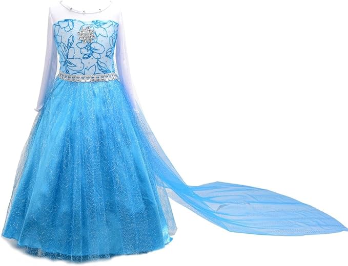 Dressy Daisy Toddler Little Girls' Ice Princess Dress Costume Birthday Halloween Christmas Fancy Party Dresses