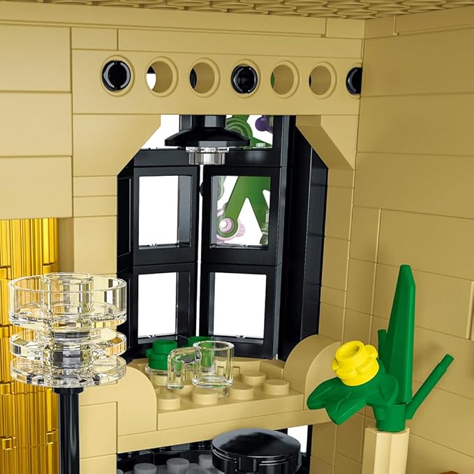 City Cafe Building Blocks Set with LED,1413pcs Mini Bricks for Adults and Teen 14+ (Not Compatible with Lego)