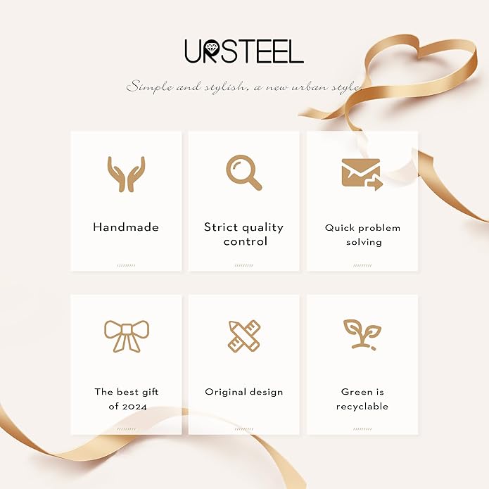 Ursteel Colorful Initial Cute Necklaces for Girls - Trendy Beaded Choker Necklace for Women Teen Girl, Handmade Letter Necklace Gifts for Women Girls Jewelry