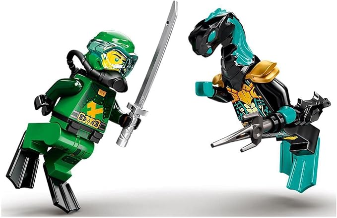 LEGO NINJAGO Lloyd’s Hydro Mech 71750 Building Kit, Underwater Playset with NINJAGO Lloyd and Mech; Role-Play Action for Boys and Girls Ages 7 and Up