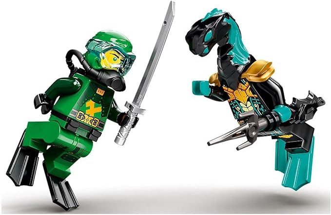 LEGO NINJAGO Lloyd’s Hydro Mech 71750 Building Kit, Underwater Playset with NINJAGO Lloyd and Mech; Role-Play Action for Boys and Girls Ages 7 and Up