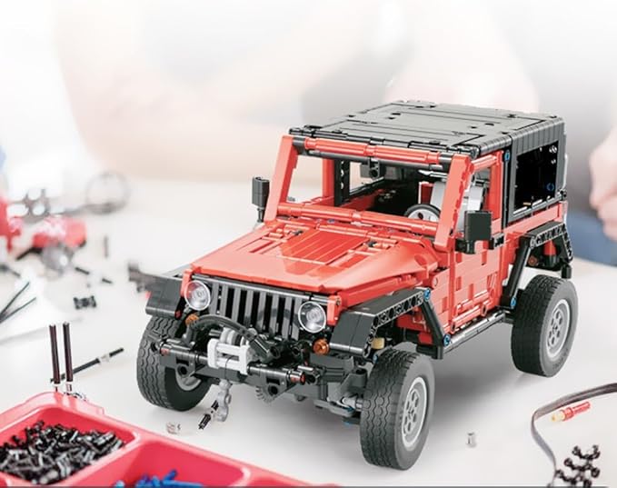 RiceBlock Off-Road Vehicle Model Building Setfor Adult Challenging, Car Building Toys Boys Aged 8 and Above, 1287 Pieces Compatible with Lego