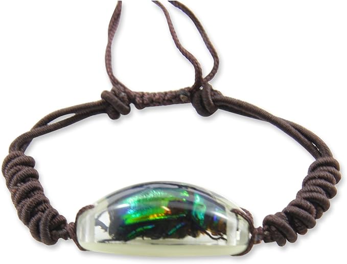 REALBUG Chafer Beetle Bracelet, Glow in the dark, 10 inches , Green