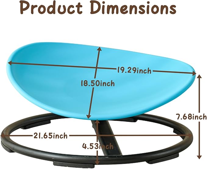 Kids Sensory Chair for Autism Kids Swivel Chair, Sensory Spin Chair Seat Improve Physical Coordination Wobble Chair for Kids Sit and Spin Relief of Motion Sickness