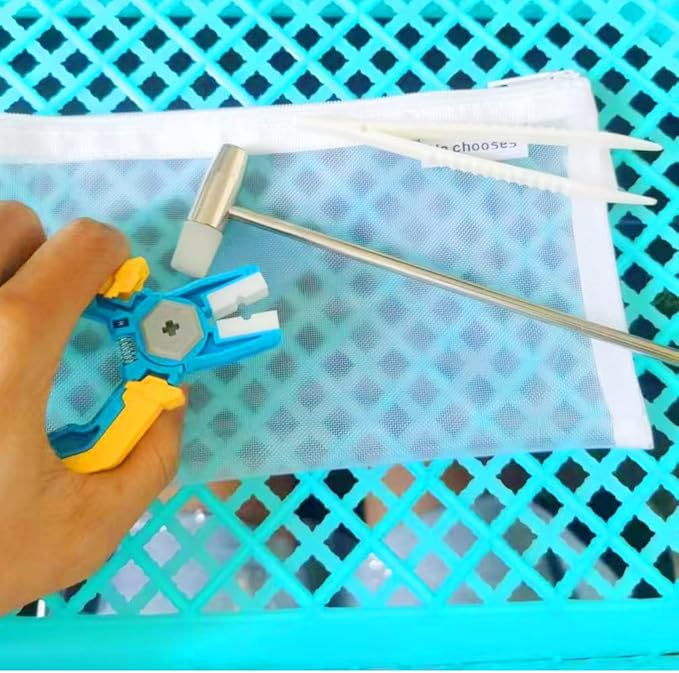 Separator Tools Compatible with Lego Blocks and Technic, Building Block Tool Kit, Including 1 Multi use Hammer,1 Blocks Pliers, 1 Clip and 2 Brick Separator