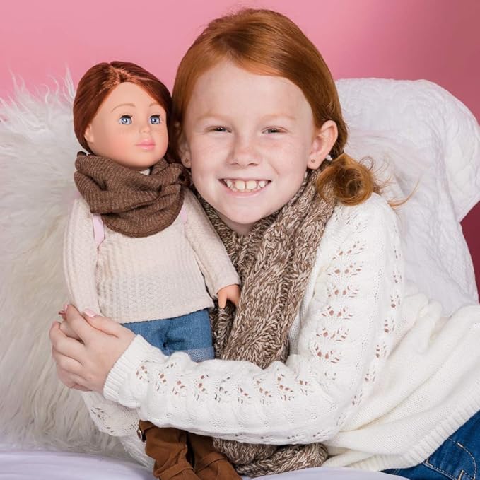 Adora Amazon Exclusive Sweet 18" Doll Collection Amazing Girls - Sweater Weather Sam in Fun Trendy Changeable Outfit, Birthday Gift For Ages 6+ - Sam