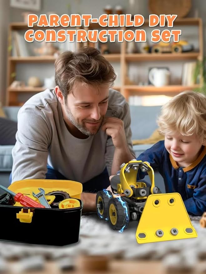STEM Toys for 5 6 7 8+ Year Old Boy,10 in 1 Electric Building Toys for Kids Ages 4-8 5-7 6-8, Educational Construction Science Kit for Boys 4-6 8-10, Creative Activities Birthday Valentine Idea Gift