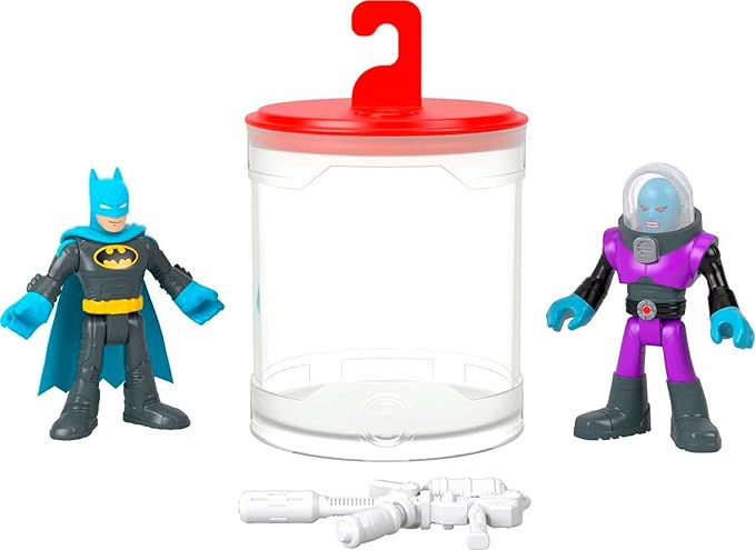 Fisher-Price Imaginext DC Super Friends Batman Toys, Color Changers Figure Set, Batman & Mr. Freeze for Preschool Kids Ages 3+ Years