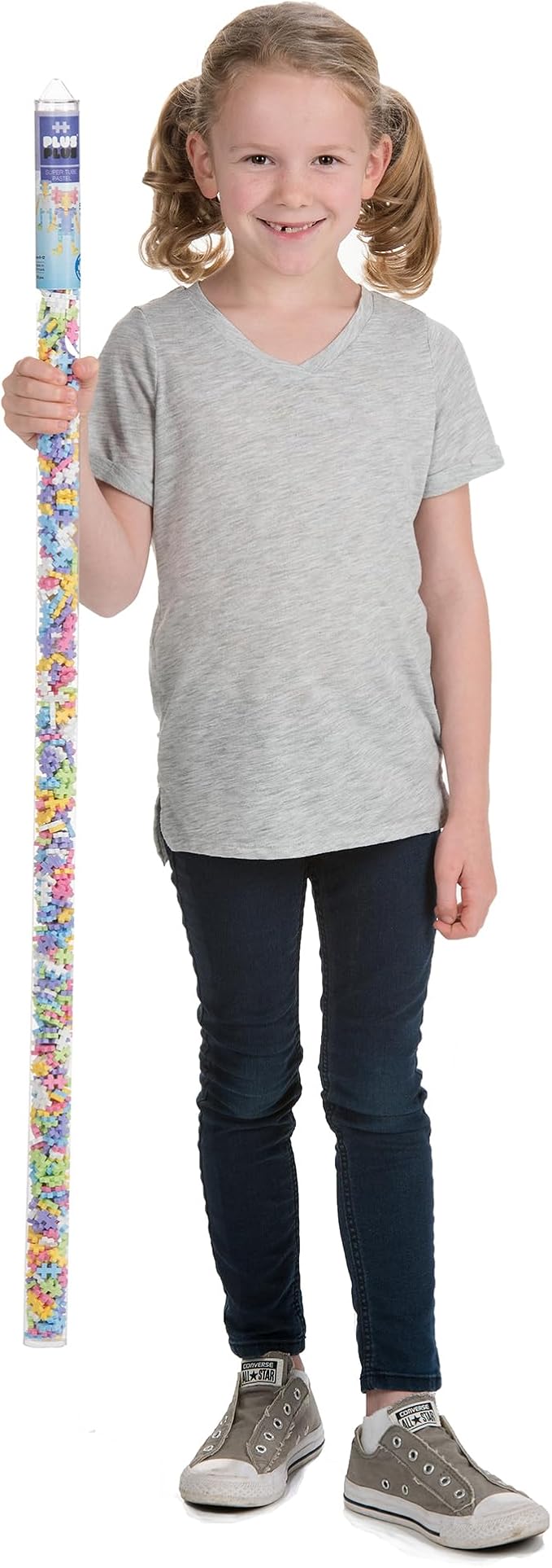 Plus Plus 500 Piece Interlocking Building Block 3D Puzzle Kit, Kids Stem Connecting Toys - Pastel Color Mix