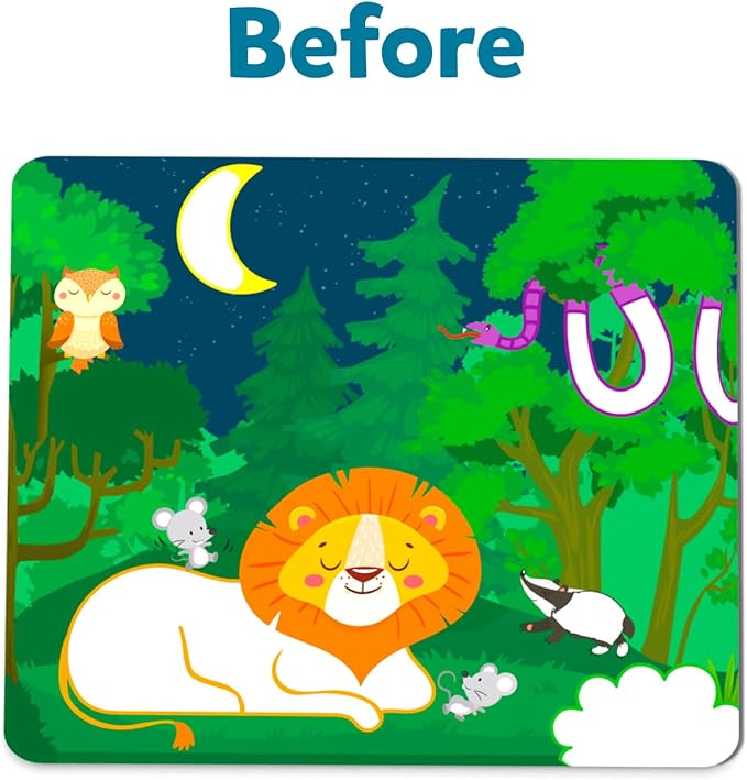 Skillmatics Art Activity - Dot It Animals, No Mess Sticker Art for Kids, Craft Kits, DIY Activity, Gifts for Boys & Girls Ages 3, 4, 5, 6, 7, Travel Toys for Toddlers