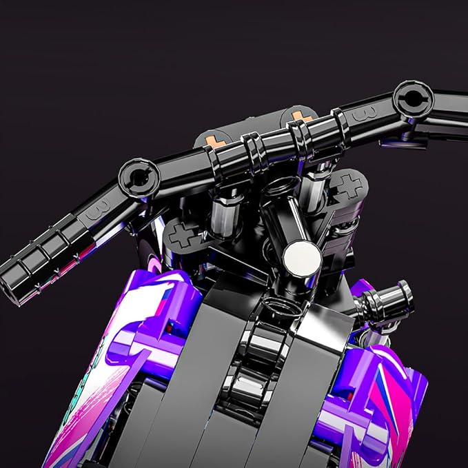 Mesiondy Motorcycle Building Block Set - 476 PCS Collectible Motorcycle Display Model,Motorbike Toy Collection Brick Kit for Adults Kids Boys Ages 6 7 8 9 10 11 12+ Years Old ﻿