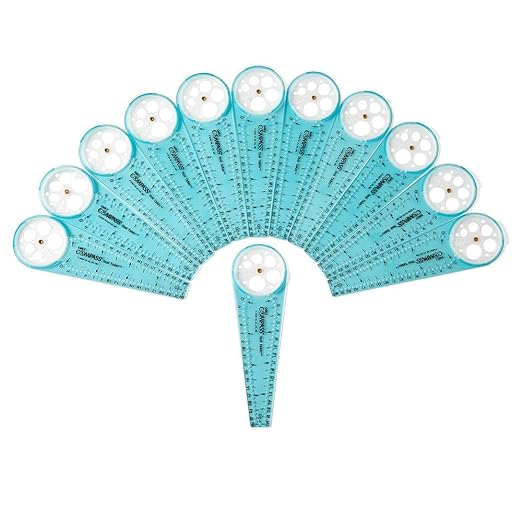 hand2mind Safe-T Math Compass, 10 in. Blue Compass, Compass for Geometry, Compass Drawing Tool, Dysgraphia Tools for Kids, Circle Drawing Tool, Compass Set, Math Classroom Supplies (Set of 12)