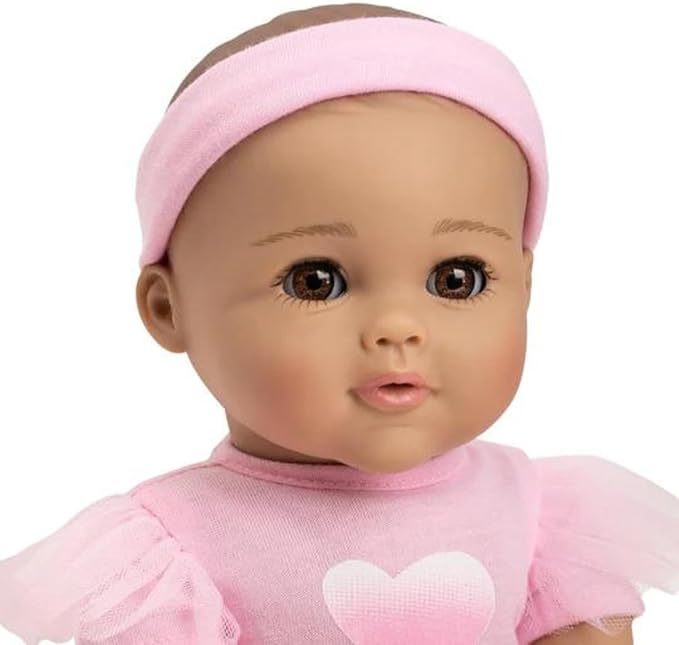 ADORA Baby Ballerina Collection, 13 Inch Baby Doll Set with Pink Dress, Headband, Shoes, Soft Vinyl, Powder Scent - Gift for Kids Ages 3 and Up - Clara