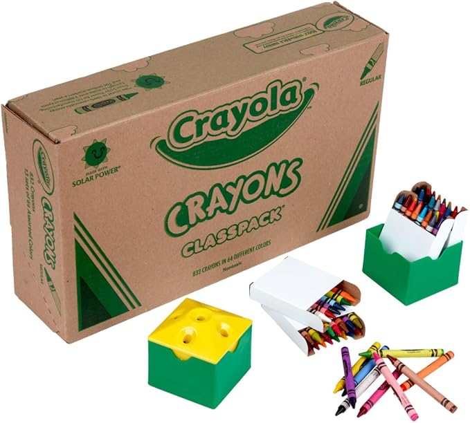Crayola Crayon Classpack (832 Count), Bulk School Supplies for Classrooms,13 Sets of 64 Crayons, Kids Arts & Crafts Supplies