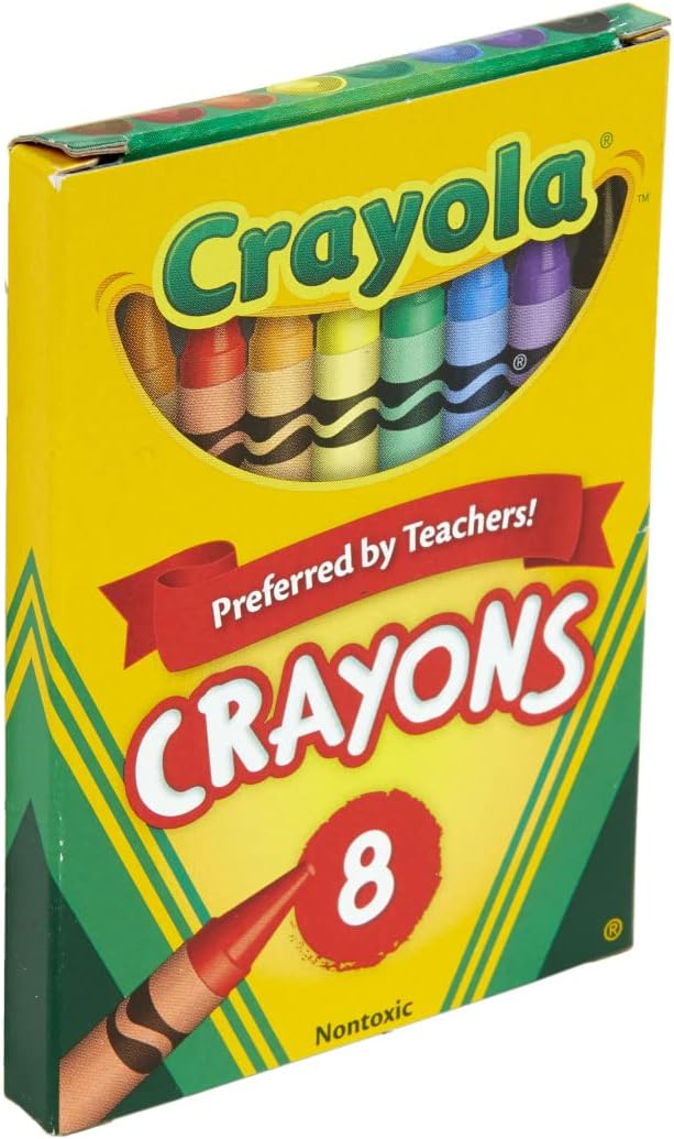 Crayola Classic Color Pack Crayons, Tuck Box, 8 Colors