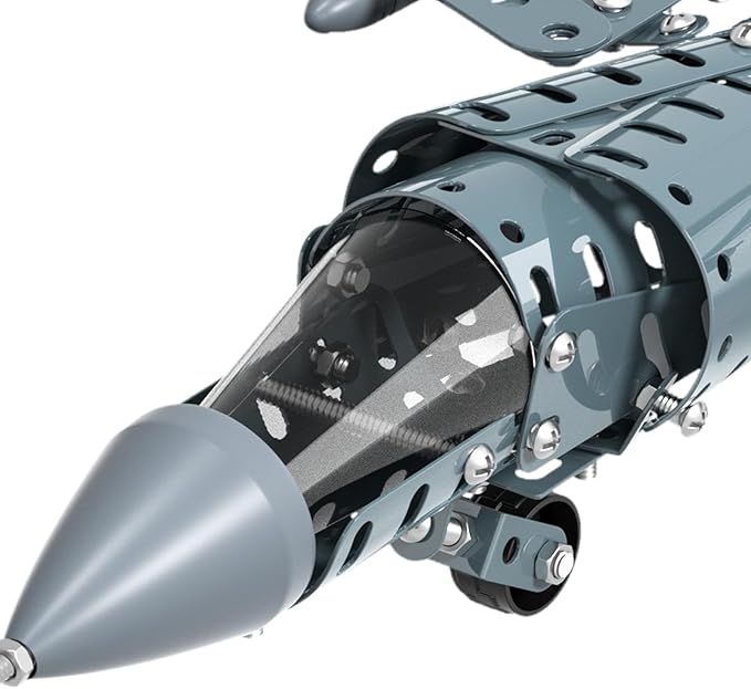 Lucky Doug STEM Building Projects Model Airplane Jet Set - Building Toys for Kids Ages 8-12, Assembly Science Kit for Boys 8 9 10 11 12 Years Old