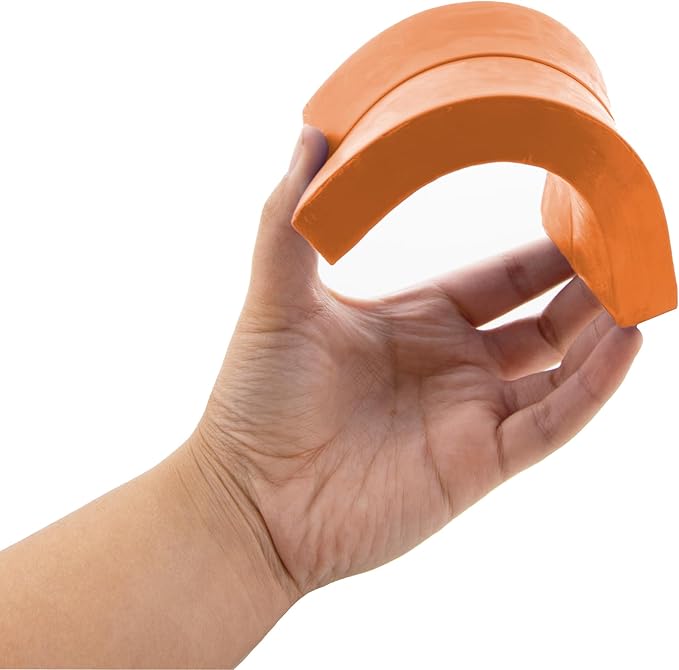 BAZIC Modeling Clay Orange Color 1 LB, Light Dough Art Craft, Non Toxic Gift for Artist Kids Toddler Boys Girls, Bulk for Classroom, 2-Pack