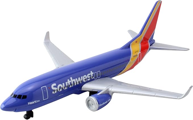 Daron Southwest Airlines Airport Playset with Die-Cast Metal Model Airplane with Plastic Parts, Cars and Transportation Toys for Kids Ages 3+