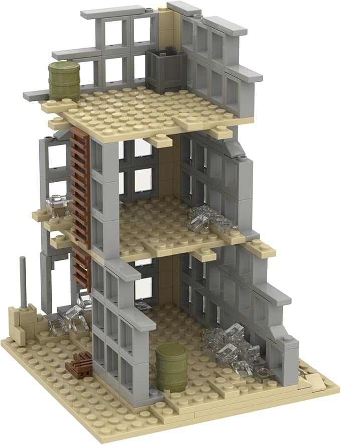 TTJ Toy Puzzle Kids Building Blocks for Boys and Girls, WW2 Military Building Set for Army Minifigure War Accessories,Simple Assembly Toy for Kids 6 Years