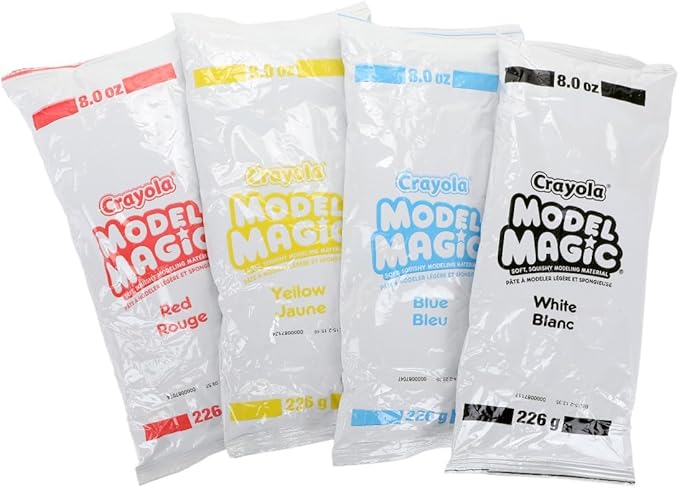 Crayola Model Magic (2lb Bucket), Modeling Clay Alternative, Primary Colors, Air Dry Clay for Kids, Classrooms Supplies, 3+