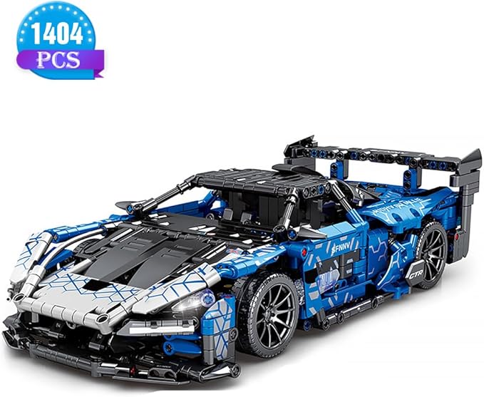 Mesiondy Sports Car Building Blocks Toys Adults Kits，1:14 MOC Building Set Raceing Car Model for Boys Age 12-16 8-14，(1404 Pieces)