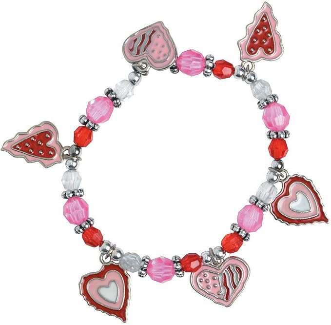 Valentine Heart Charm Bracelet Craft Kit - Crafts for Kids and Fun Home Activities