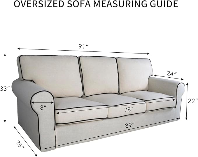 PureFit 100% Dual Waterproof Couch Cover Slipcovers for Couches and Sofas - Stretch Non Slip Fleece Sofa Covers Washable, Leakproof Furniture Protector for Kids, Pets, Dog (Oversized Sofa, Wine)