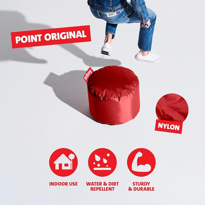 Fatboy Point Ottoman, Red