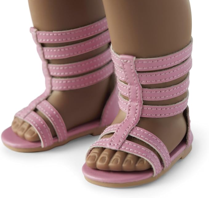 American Girl Truly Me 18-inch Doll #106 with Brown Eyes, Black-Brown Hair, Very Deep Skin, T-shirt Dress, For Ages 6+