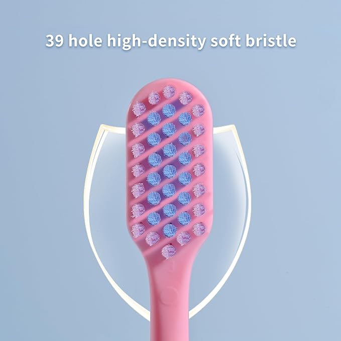 VIWIK 10 Pack Colorful Ultra-Soft Bristle Toothbrush – BPA-Free, Gentle on Gums, Effective Plaque Removal for Sensitive Teeth – Durable, Perfect for Adults and KidC