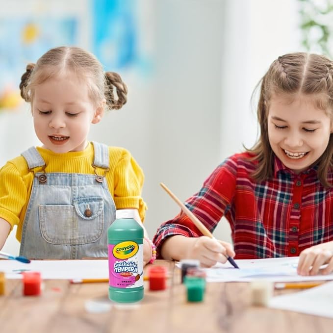 Crayola Artista II Washable Tempera Paint, Pint, Green