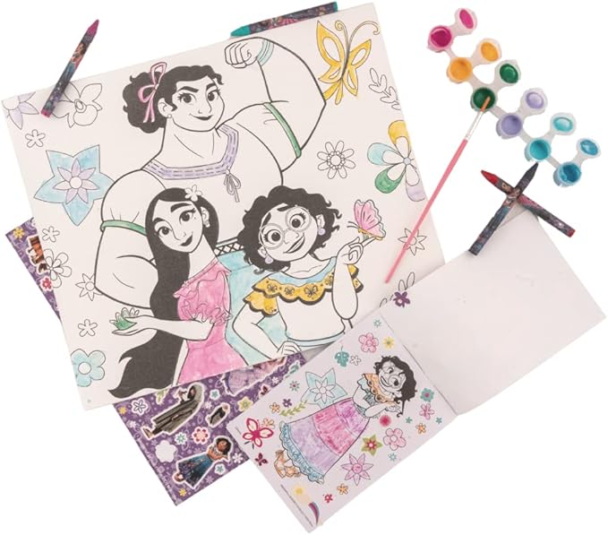 Disney Encanto Creative Coloring Canvas Painting and Activity Set for Kids, 1000+ pcs
