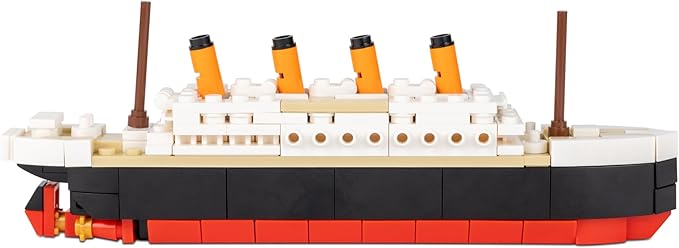 Brick Loot Titanic Building Blocks Mid-Sized Set, Toy Ship Model Kit, Building Bricks Sets for Adults or Kids 6 Year Old +, Home Decor, Quality Blocks Compatible with Lego & Major Brands, 217 Pieces