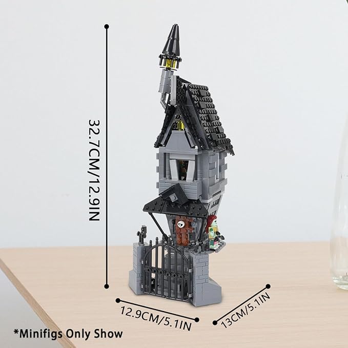 MOOXI-MOC Halloween Night Before Christmas Jack's House Sally Building Set,Creative Building Block Toy Kit Gifts for Children(443pcs)