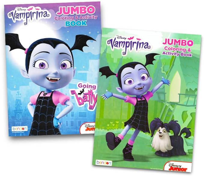 Disney Vampirina Coloring Book Super Set - 3 Coloring Books and Stickers (Vampirina Toys, Party Supplies)