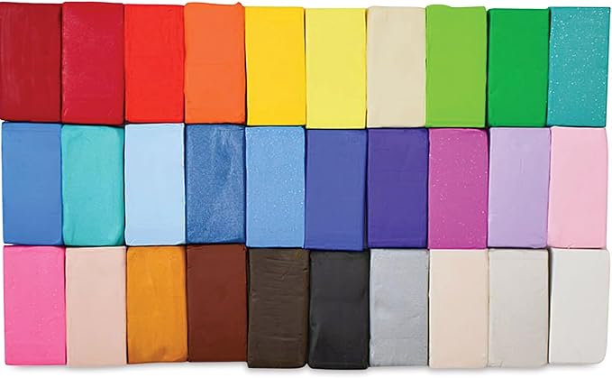 Sculpey III 30 Vibrant Colors of Polymer Oven-Bake Clay, Non Toxic 1.88 lbs., Great for Modeling, Sculpting, Holiday, DIY, Mixed Media and School Projects. Great for All Skill Levels. (Pack of 5)