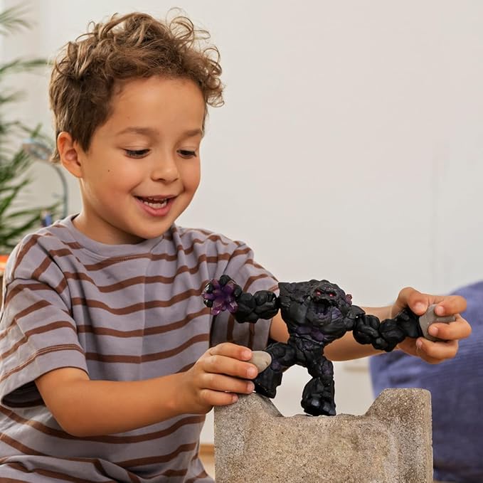 Schleich Eldrador Shadow World Stone Monster - Realistic Mythical Fantasy Creature Action Figure Toy - Stone Creature with Movable Arms and Torso, for Boys and Girls, Gift for Kids Age 7+