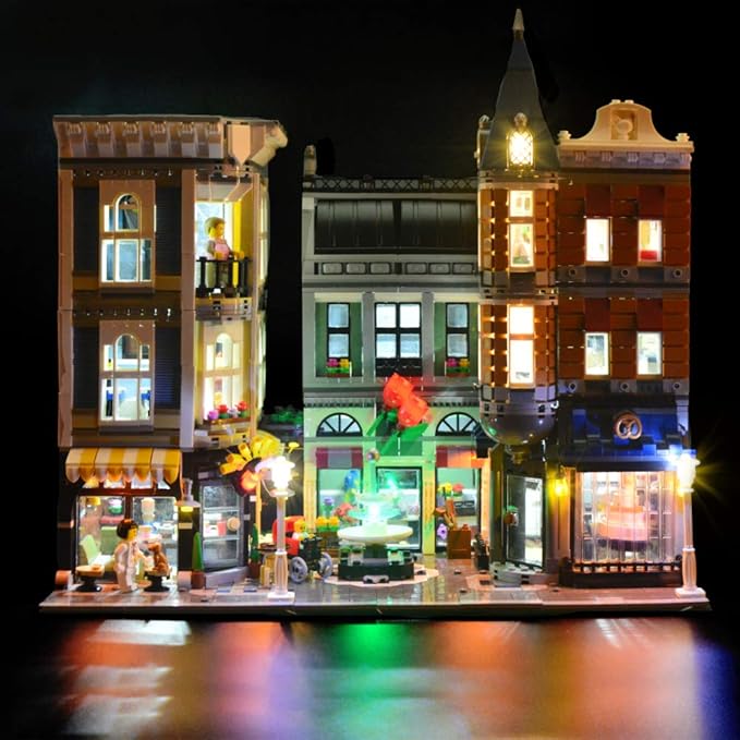 LIGHTAILING Light Set for (Creator Expert The Assembly Square) Building Blocks Model - Led Light kit Compatible with Lego 10255(NOT Included The Model)
