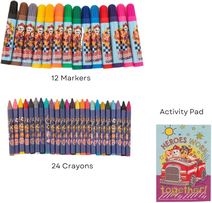 Innovative Designs Paw Patrol Creative Coloring Canvas Painting and Activity Set for Kids, 1000+ pcs